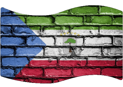 Rectángulo Guinea Ecuatorial África Banderas 