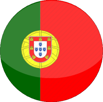 Runde Portugal Europa Fahnen 