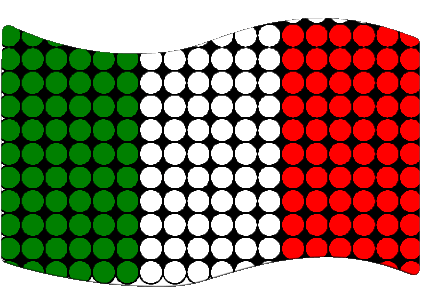 Rettangolo Nazionale Italia Europa Bandiere 