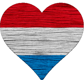 Corazón Luxemburgo Europa Banderas 