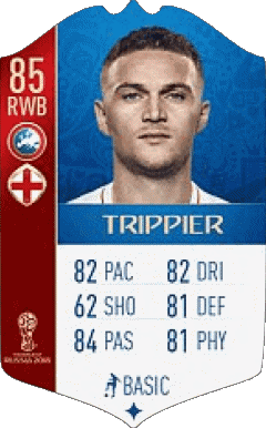 Kieran Trippier Angleterre F I F A - Joueurs Cartes Jeux Vidéo Multi Média 