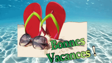002 Sfondo animato Bonnes Vacances Francese Messagi 