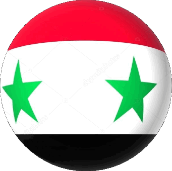 Rond Syrie Asie Drapeaux 