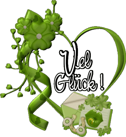 07 Transparent Background Viel Glück German Messages 