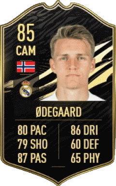 Martin Odegaard Noruega F I F A - Jugadores  cartas Vídeo Juegos Multimedia 