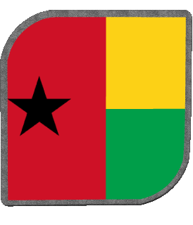 Carré Guinée Bissau Afrique Drapeaux 