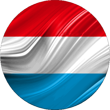 Rond Luxembourg Europe Drapeaux 