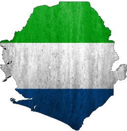 Map Sierra Leone Africa Flags 