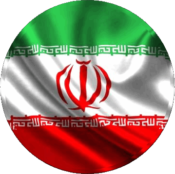 Runde Iran Asien Fahnen 