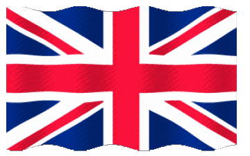 Waving UK Europe Flags 