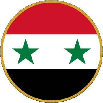 Runde Syrien Asien Fahnen 