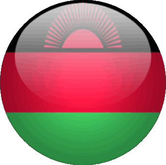 Rond Malawi Afrique Drapeaux 