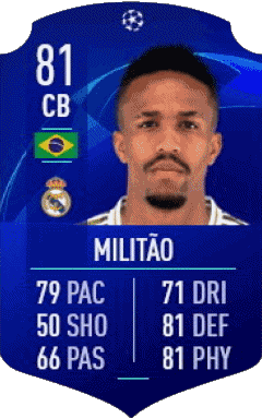 Eder Gabriel Militão Brazil F I F A - Card Players Video Games Multi Media 