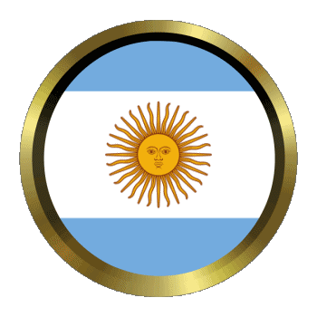 Rond - Anneaux Argentine Amériques Drapeaux 