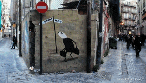 Series 02 Street Art Graffiti Humor -  Fun 