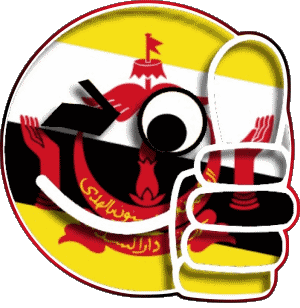 Smiley - OK Brunei Asia Flags 