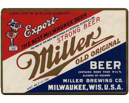 Miller USA Beers Drinks 