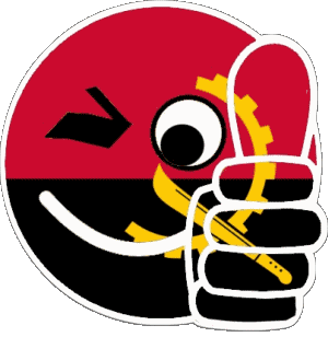 Smiley - Ok Angola Africa Flags 