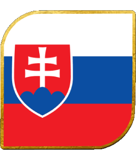 Square Slovakia Europe Flags 