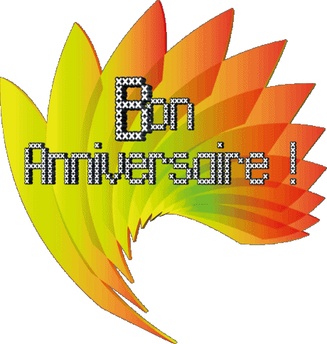 005 Fond Transparent Abstrait - Géométrique Bon Anniversaire Français Messages 