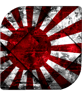 Carré Japon Asie Drapeaux 