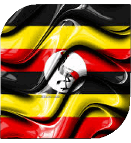 Platz Uganda Afrika Fahnen 