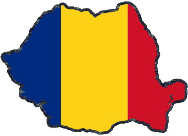 Carte Roumanie Europe Drapeaux 