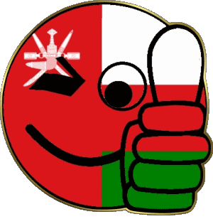 Smiley - OK Oman Asie Drapeaux 