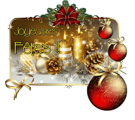 Serie 16 Joyeuses Fêtes (Noël) Francés Mensajes 