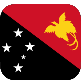 Square Papua New Guinea Oceania Flags 