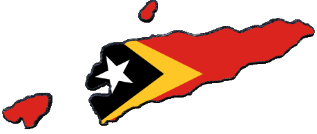 Carta Geografica Timor Est Asia Bandiere 