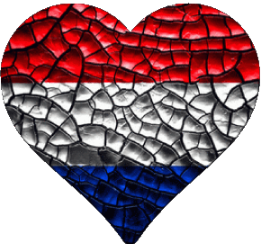 Heart Netherlands Europe Flags 