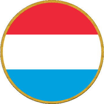 Runde Luxemburg Europa Fahnen 