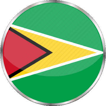 Rond Guyana Amériques Drapeaux 