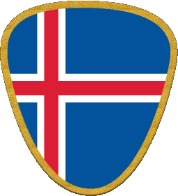 Forme Islande Europe Drapeaux 