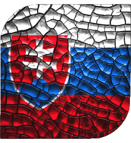 Square Slovakia Europe Flags 