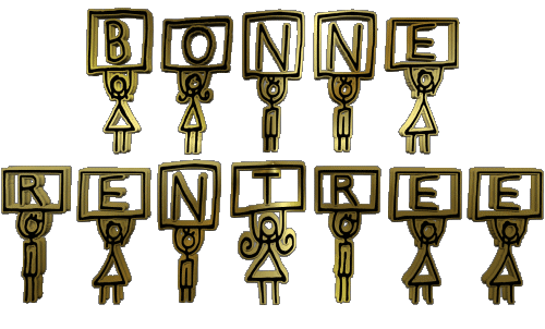 10 Fondo transparente Bonne Rentrée Francés Mensajes 