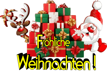 Serie 13 Fröhliche  Weihnachten Tedesco Messagi 