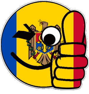 Smiley - OK Moldavie Europe Drapeaux 