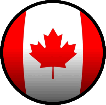 Rond Canada Amériques Drapeaux 