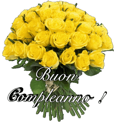 015 Fond Transparent Floreale Buon Compleanno Italien Messages 