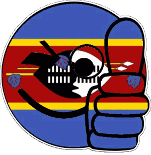 Smiley - OK Eswatini Africa Flags 