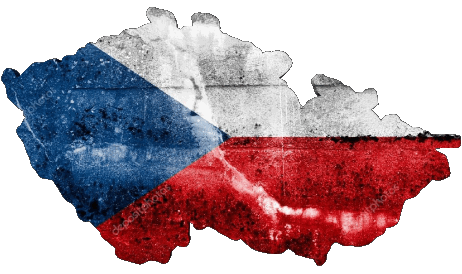 Map Czech Republic Europe Flags 
