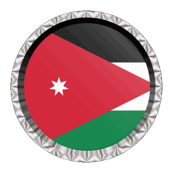 Rond - Anneaux Jordanie Asie Drapeaux 