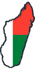 Mapa Madagascar África Banderas 