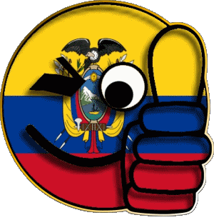 Smiley - OK Colombia América Banderas 