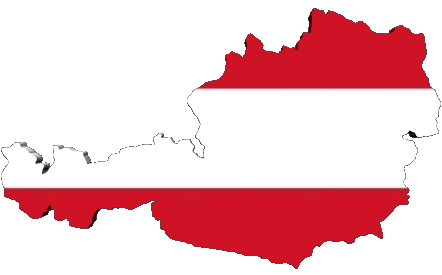 Map Austria Europe Flags 
