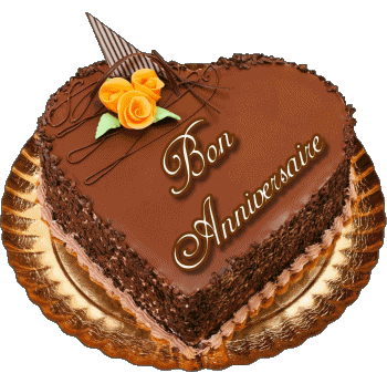 002 Gateaux Bon Anniversaire Französisch Nachrichten 