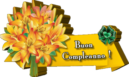 008 Transparent Background Floreale Buon Compleanno Italian Messages 