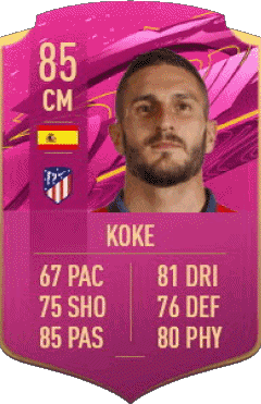 Jorge Resurrección - Koke España F I F A - Jugadores  cartas Vídeo Juegos Multimedia 